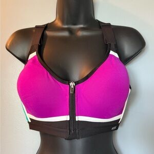 Victoria Secret's Sports Bra with Front Zip Closure and Adjustable Straps 34D